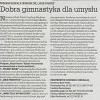 Dobra gimnastyka dla umysłu, Dziennik Zachodni, 11 października 2005 roku