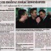 I ty możesz zostać inwestorem, Gazeta Wyborcza, 28 listopada 2006r.