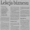 Lekcja biznesu, Dziennik Zachodni, 11 lutego 2005 roku
