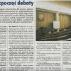 Czas rozpocząć debaty, Gazeta Szkolna, 11 listopada 2003 roku