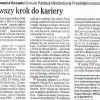 Pierwszy krok do kariery, Rzeczpospolita, dodatek Moja Kariera, 25 maja 2001 roku