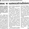 Pomoc w samozatrudnieniu, Gazeta Wyborcza, 8 lipca 2004 roku