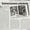 Doinwestowane pokolenie, Gazeta Poznańska, 2 listopada 2005 roku