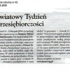 20.10.09 Gazeta szkolna Światowy Tydzień Przedsiębiorczości