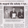 Przemek wygrał dla szkoły 4 tys. złotych, Super Nowości, 16 listopada 2006r.