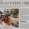 Sprawdzali wiedzę z ekonomii, Gazeta Wyborcza, 15 listopada 2006r.