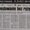 Inwestowanie bez ryzyka - Gazeta Wyborcza z 19 grudnia 2006 r.