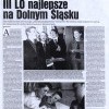 III LO najlepsze na Dolnym Śląsku - Gazeta wyborcza (Wrocław) z 20 marca 2007 r.