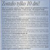 Zostało tylko 10 dni, Gazeta Wyborcza, 13 grudnia 2005 r.