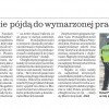15.04.2013 Polska Dziennik Zachodni W środę uczniowie pójdą do pracy. Na próbę