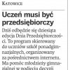 17.04.2013 Polska Dziennik Zachodni Uczeń musi być przedsiębiorczy